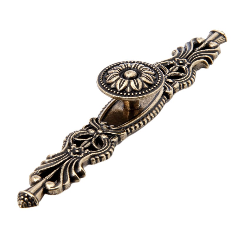 Mgoodoo 6.7" Knobs Handles with Plate, Vintage Antique Bronze Door Handle Furniture Knobs Pull for Kitchen Cabinets Cupboard Closet with 6 Screws - Image 1